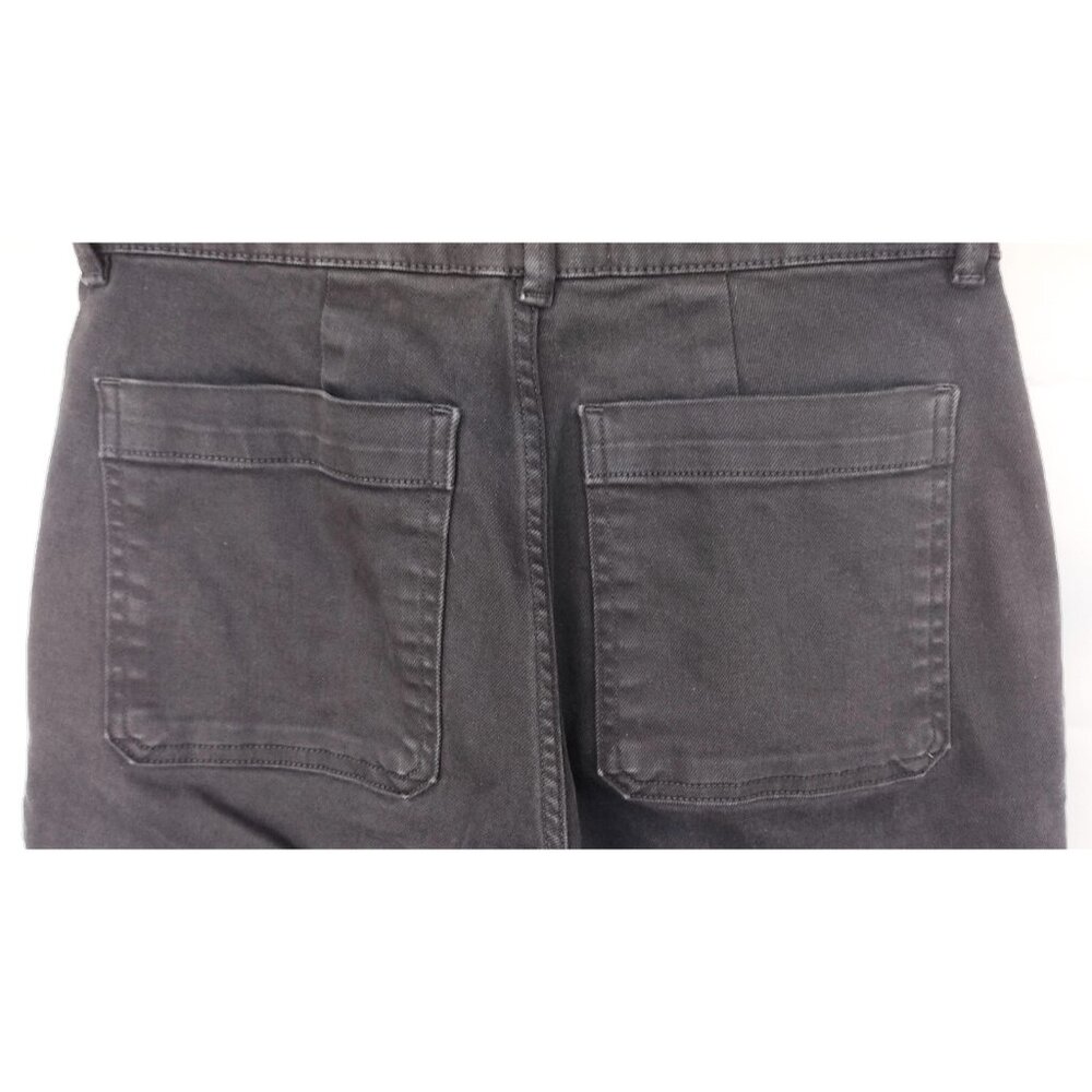 Everlane Women's Size 6 Regular Black The Straight Leg Crop Jeans - Picture 4 of 9